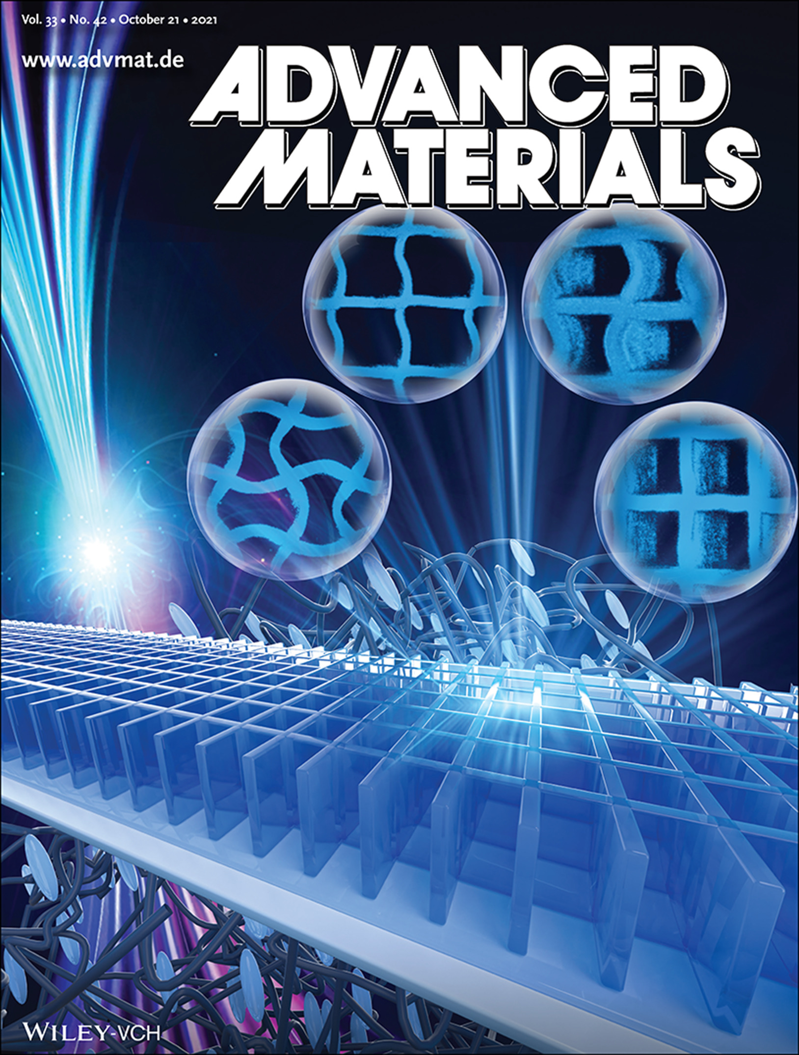 Controlling Liquid Crystal Orientations for Programmable Anisotropic Transformations in Cellular Microstructures (Adv. Mater. 42/2021)